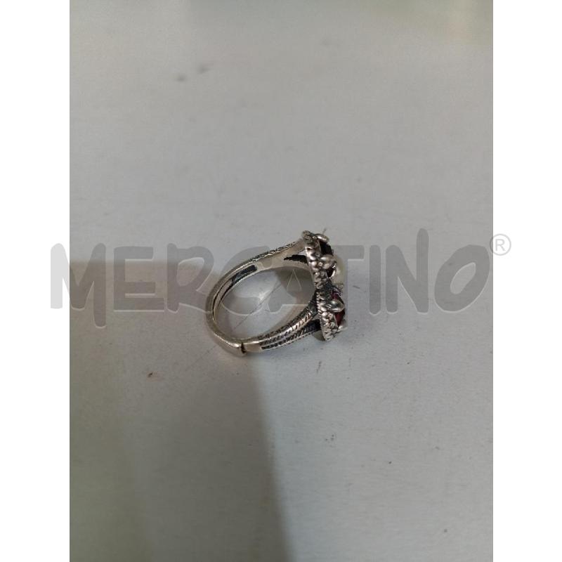 ANELLO DONNA 925 PERLINA AZZURRA ROSSA BIANCA | Mercatino dell'Usato Montemurlo 3
