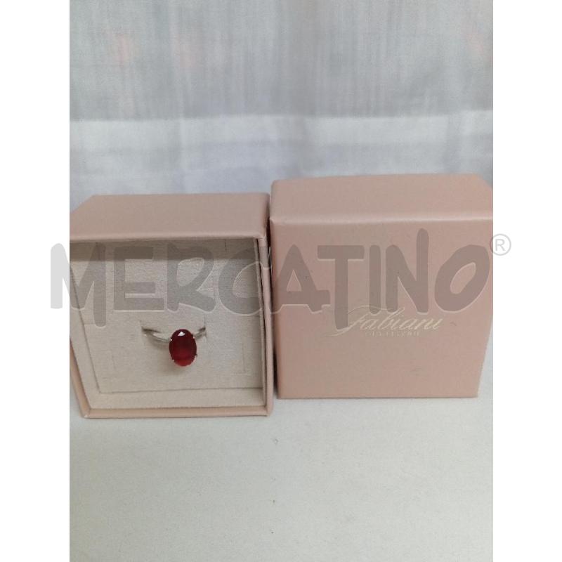 ANELLO DONNA ARG.925 PIETRA ROSSA | Mercatino dell'Usato Montemurlo 1