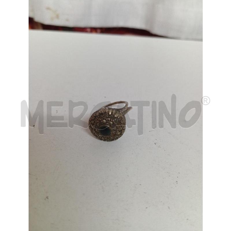 ANELLO DONNA ARG PIETRINA NERA | Mercatino dell'Usato Montemurlo 1