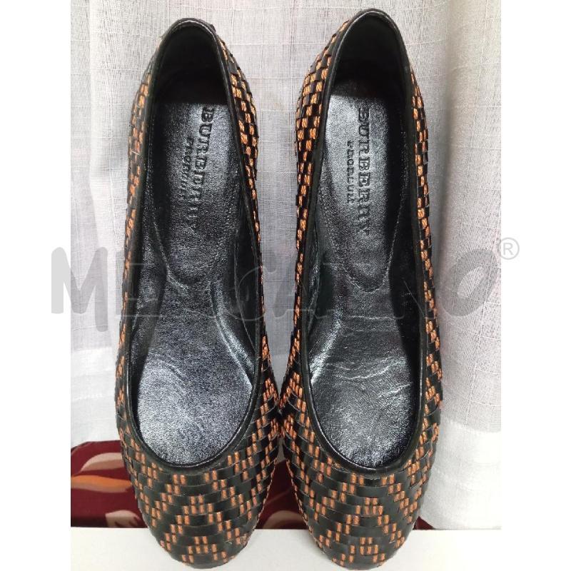 BALLERINA BURBERRY NERO ZIGZAG  | Mercatino dell'Usato Montemurlo 1