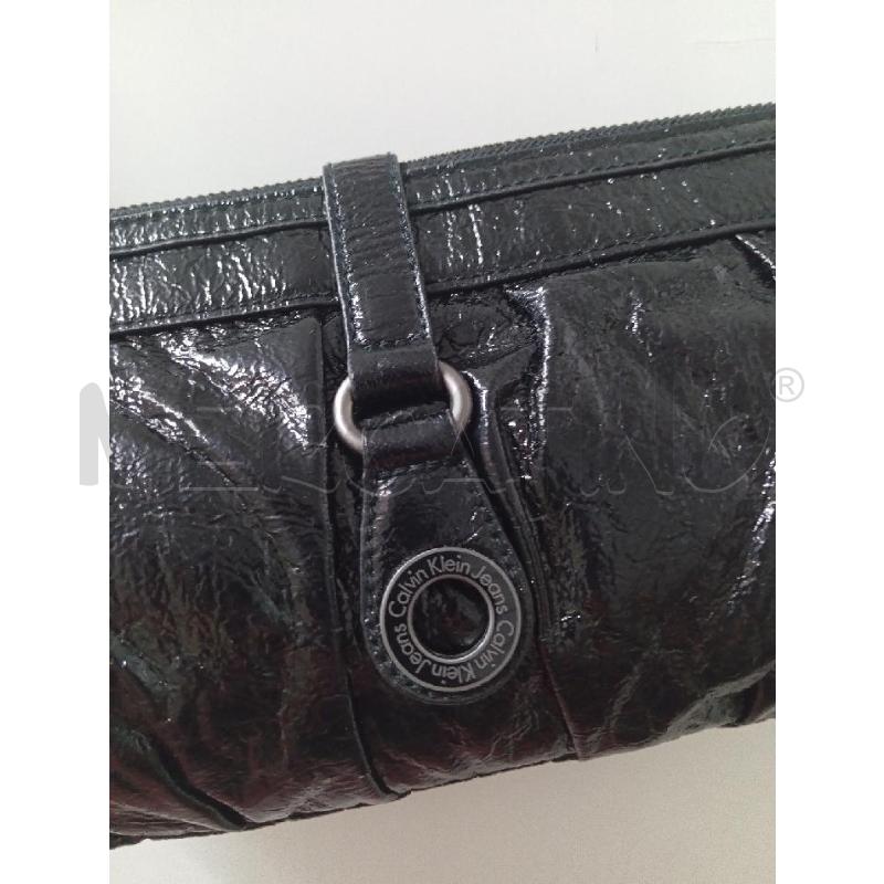 BORSA DONNA CALVINKLEIN NERO LUCIDO | Mercatino dell'Usato Montemurlo 3