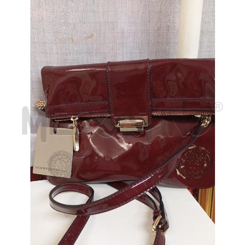 BORSA DONNA ERMANNO SCERVINO BORDEAUX LUCIDA NUOVA | Mercatino dell'Usato Montemurlo 1