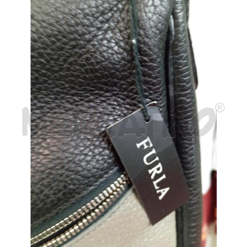 BORSA DONNA FURLA NERA E GRIGIA NUOVA | Mercatino dell'Usato Montemurlo 2