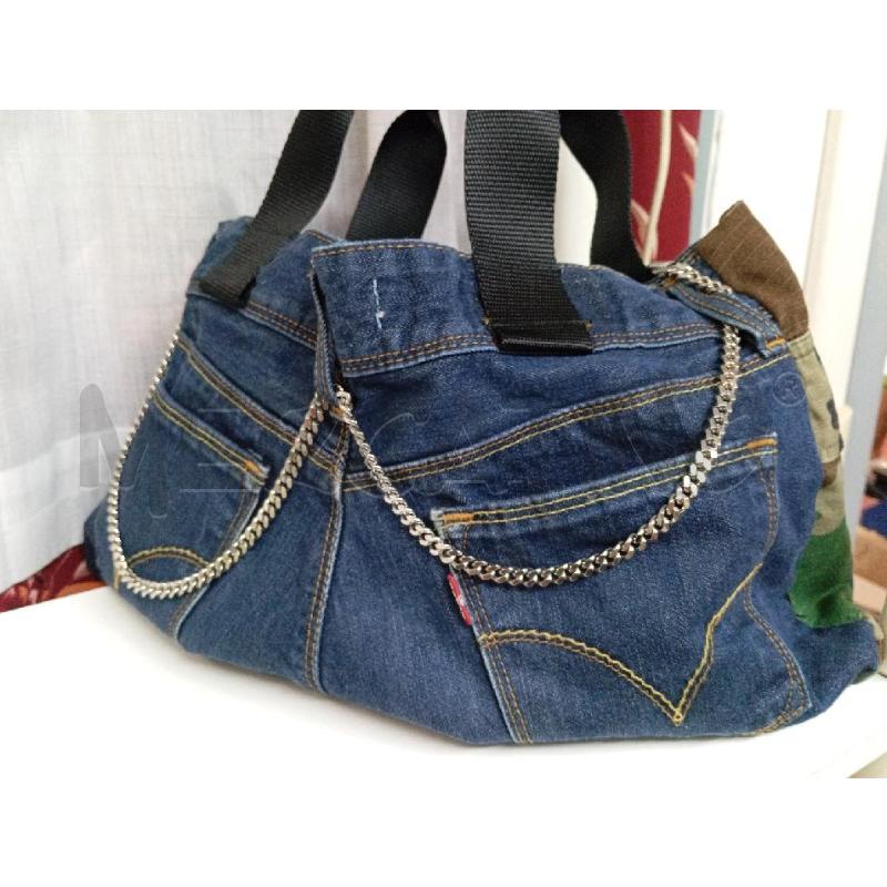 BORSA DONNA LEVI'S 510 BLU E MILITARE | Mercatino dell'Usato Montemurlo 2
