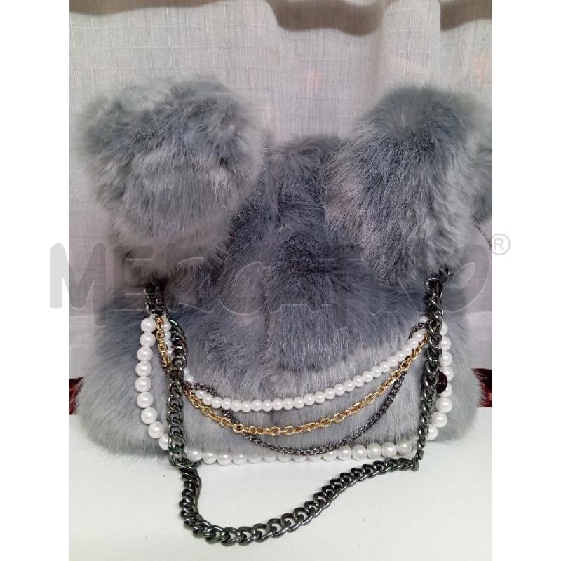 BORSA DONNA MIMI MUA GRIGIO PELOSO | Mercatino dell'Usato Montemurlo 1