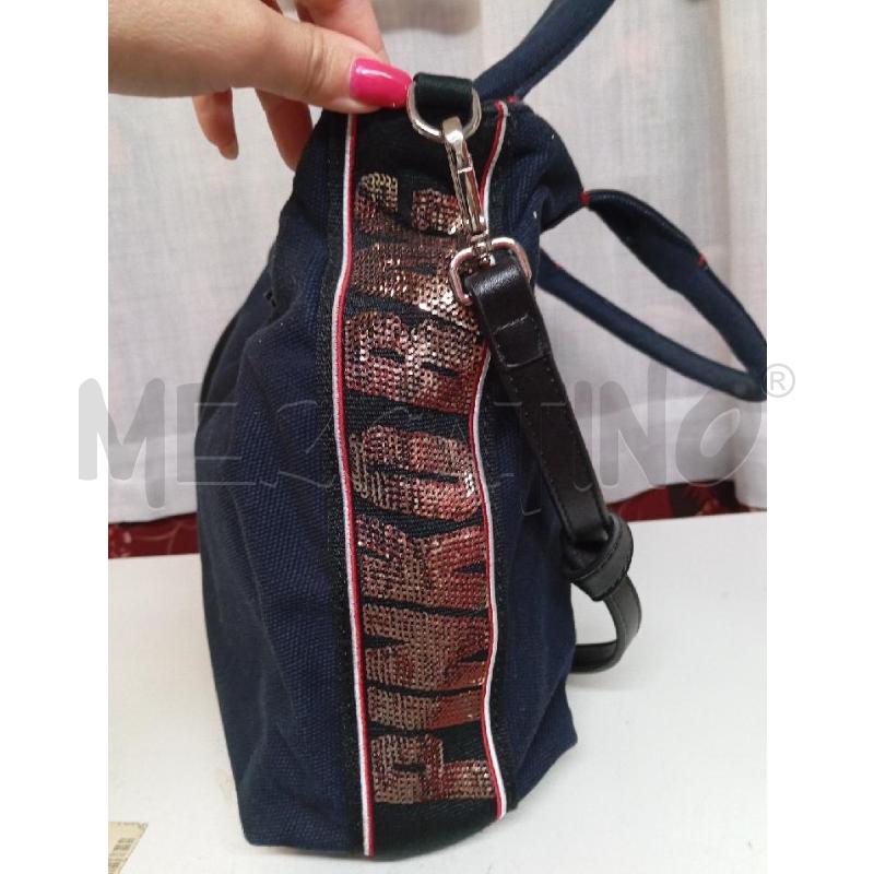 BORSA DONNA PINKO BAG BLU TELA | Mercatino dell'Usato Montemurlo 2