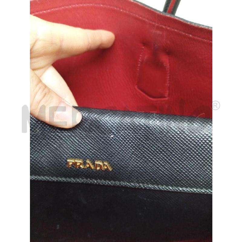 BORSA DONNA PRADA NERA E ROSSA | Mercatino dell'Usato Montemurlo 3