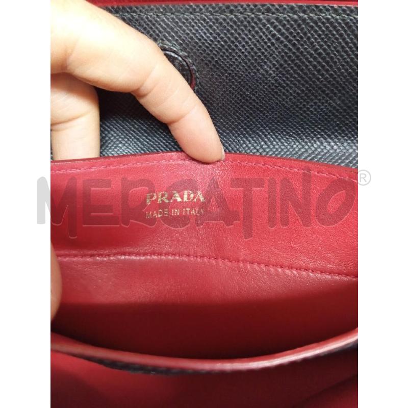 BORSA DONNA PRADA NERA E ROSSA | Mercatino dell'Usato Montemurlo 4