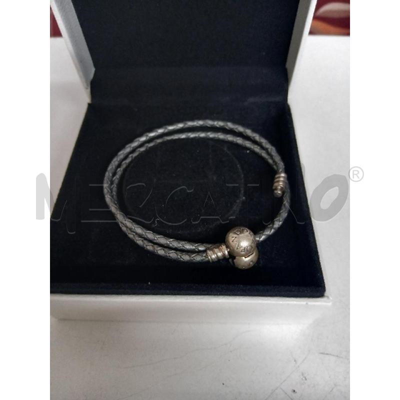 BRACCIALETTO PANDORA GRIGIO INTRECCIATO | Mercatino dell'Usato Montemurlo 2