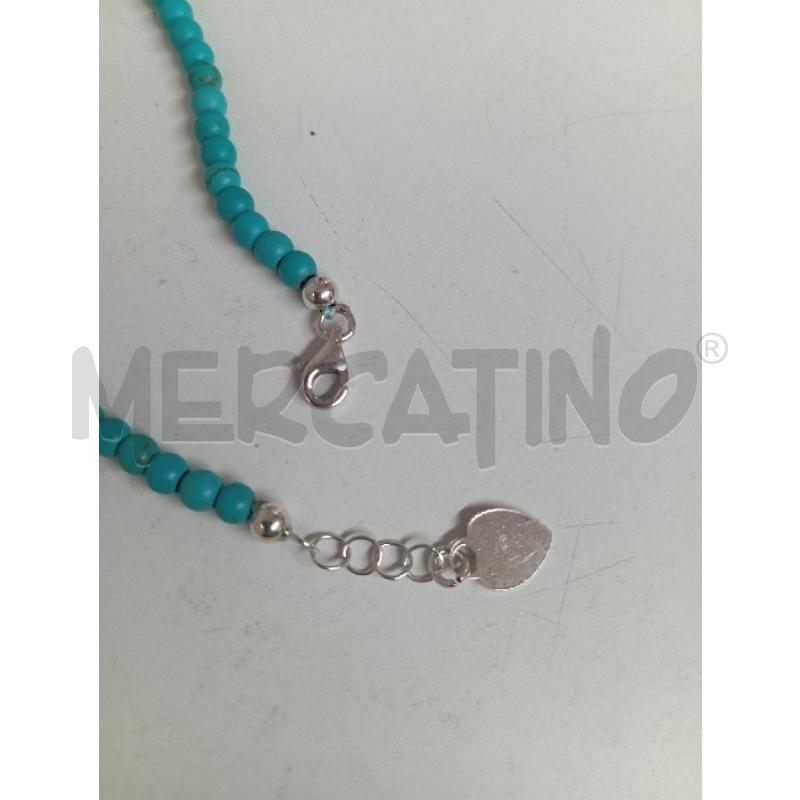 BRACCIALETTO PERLINE CELESTE ARG 800 | Mercatino dell'Usato Montemurlo 2