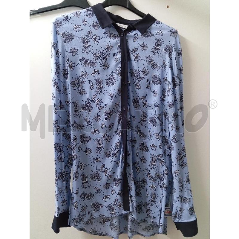 CAMICIA DONNA CARACTÈRE CELESTE A FIORI NUOVA | Mercatino dell'Usato Montemurlo 1