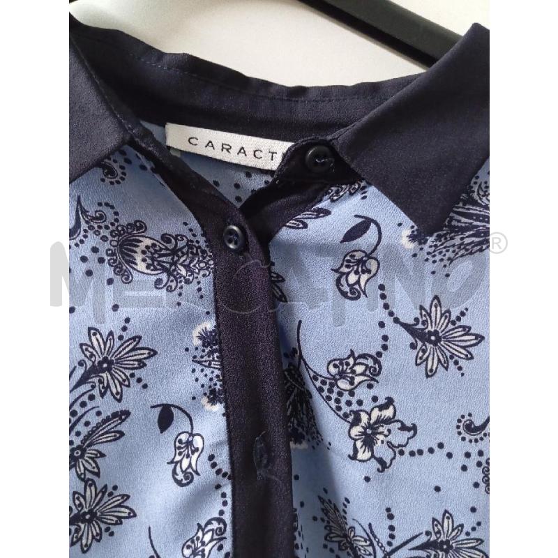 CAMICIA DONNA CARACTÈRE CELESTE A FIORI NUOVA | Mercatino dell'Usato Montemurlo 2