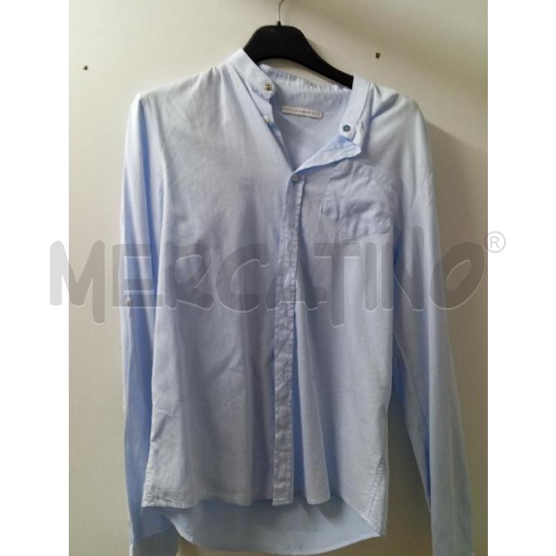 CAMICIA UOMO DANIELE ALESSANDRINI CELESTE  | Mercatino dell'Usato Montemurlo 1