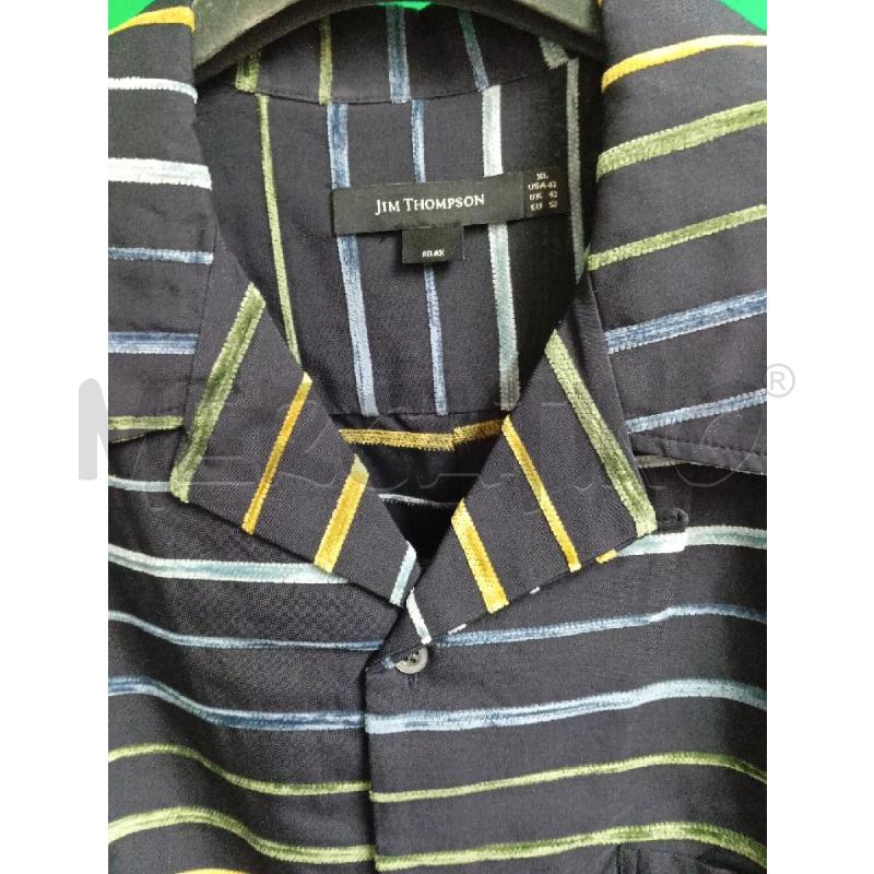 CAMICIA UOMO JIM THOMPSON BLU RIGHE GIALLE BLU | Mercatino dell'Usato Montemurlo 2