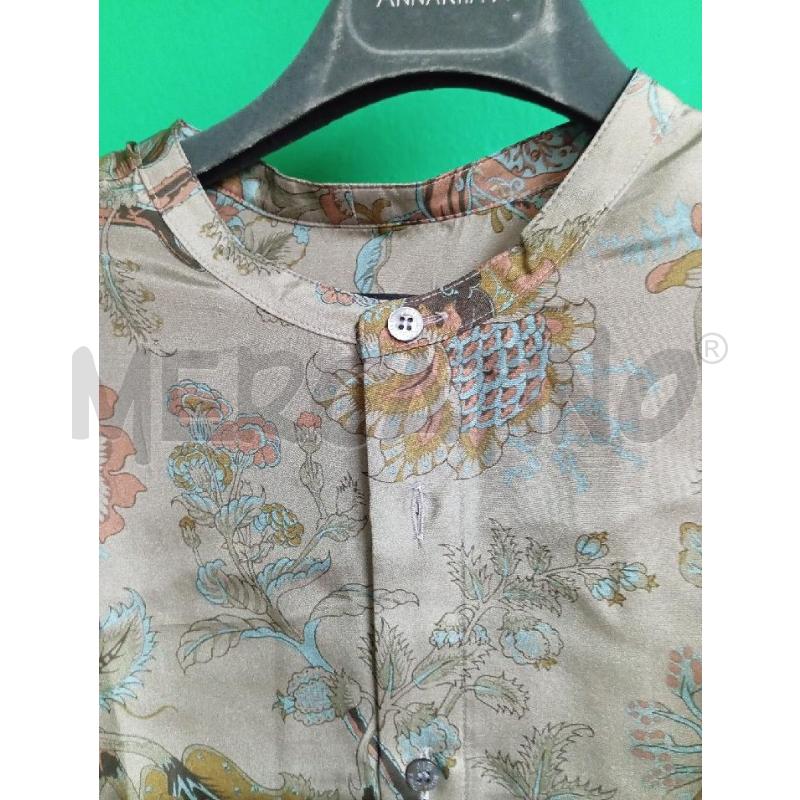 CAMICIA UOMO JIM THOMPSON MARRONE FIORI 100%SETA | Mercatino dell'Usato Montemurlo 2