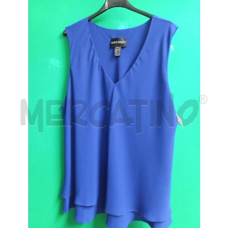 CANOTTA DONNA FRANK LYMAN BLU | Mercatino dell'Usato Montemurlo 1