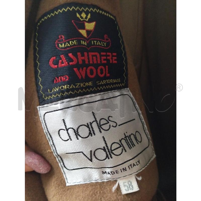 CAPPOTTO DONNA CHARLES VALENTINO CAMMELLO | Mercatino dell'Usato Montemurlo 3