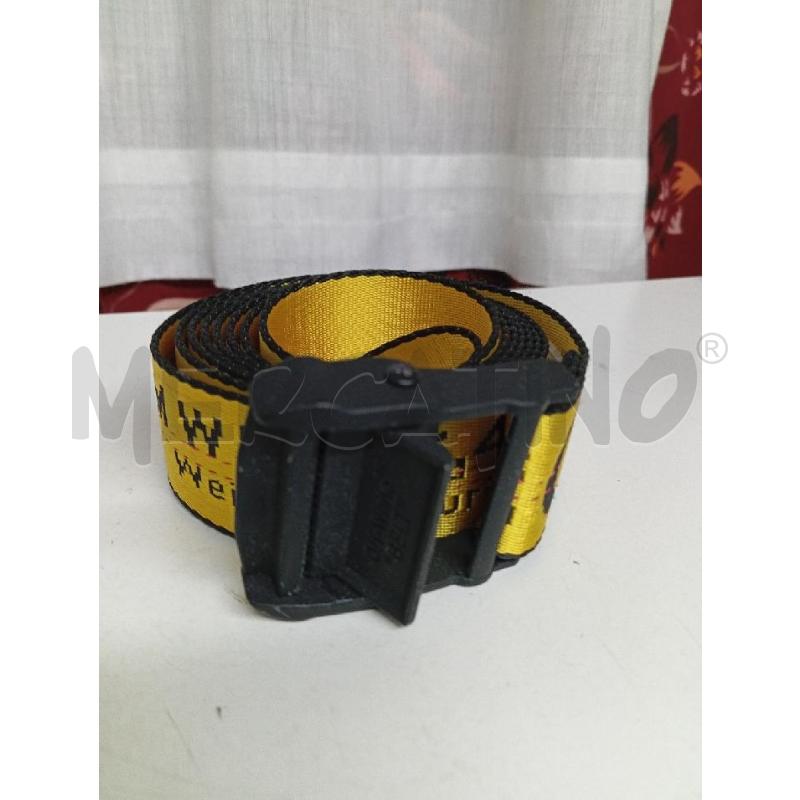 CINTURA UOMO OFF  WHITE BELT GIALLA | Mercatino dell'Usato Montemurlo 1