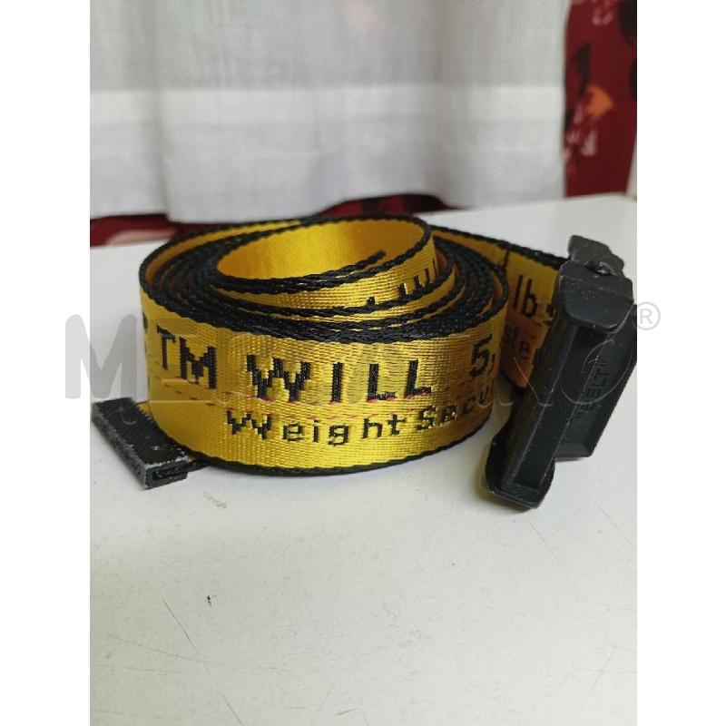 CINTURA UOMO OFF  WHITE BELT GIALLA | Mercatino dell'Usato Montemurlo 2