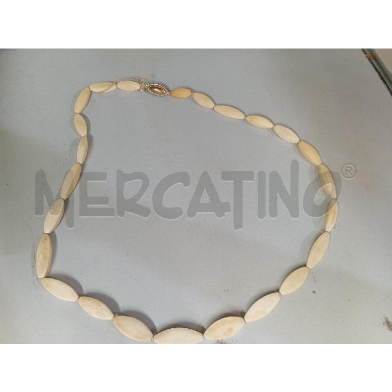 COLLANA BEIGE GANCIO ARG | Mercatino dell'Usato Montemurlo 1