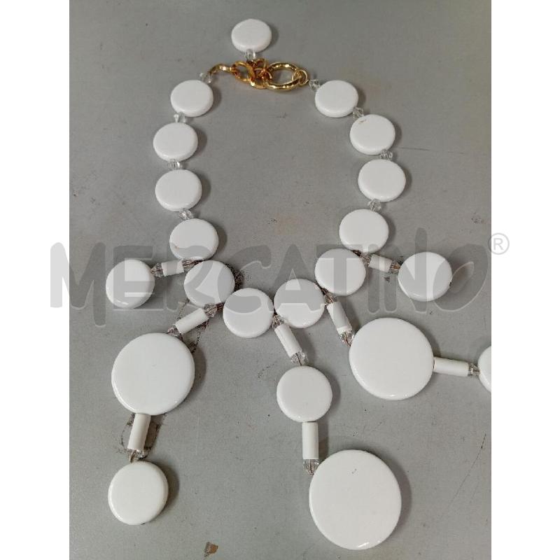 COLLANA EMPORIO ARMANI CERCHI BIANCHI | Mercatino dell'Usato Montemurlo 1