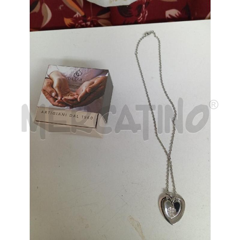 COLLANA MORELLATO CIONDOLO CUORE DOPPIO | Mercatino dell'Usato Montemurlo 1