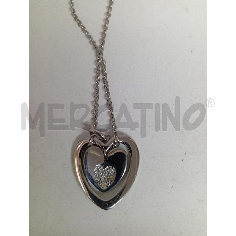 COLLANA MORELLATO CIONDOLO CUORE DOPPIO | Mercatino dell'Usato Montemurlo 2