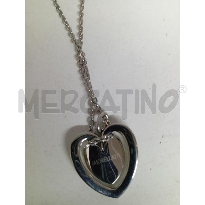 COLLANA MORELLATO CIONDOLO CUORE DOPPIO | Mercatino dell'Usato Montemurlo 3
