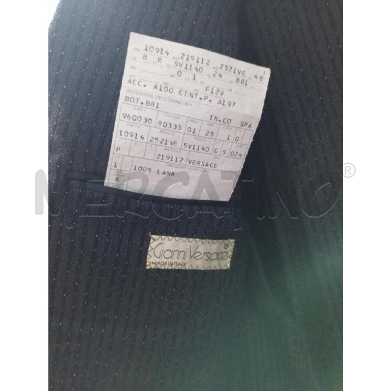 COMPLETO UOMO GIANNI VERSACE GRIGIO GESSATO | Mercatino dell'Usato Montemurlo 3