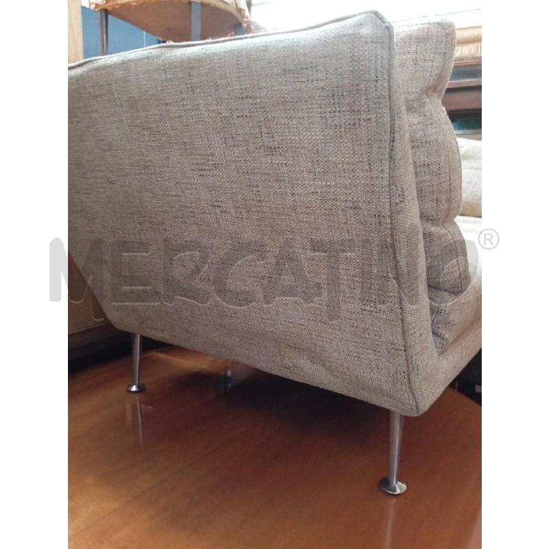 DIVANO POLTRONE SOFRA BEIGE TESSUTO | Mercatino dell'Usato Montemurlo 2