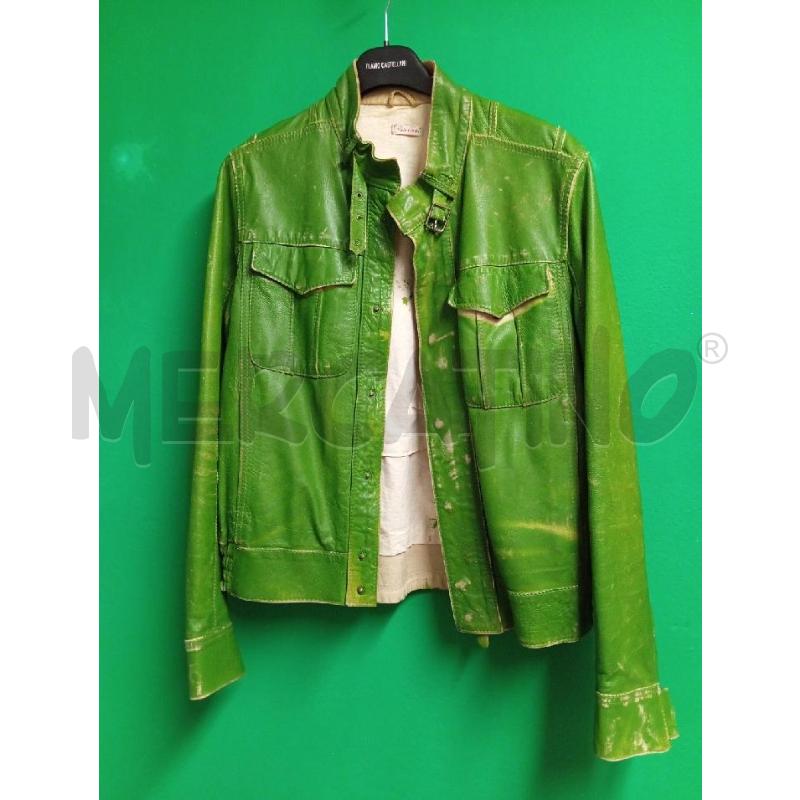 GIUBBINO UOMO PAROSH VERDE PELLE | Mercatino dell'Usato Montemurlo 1