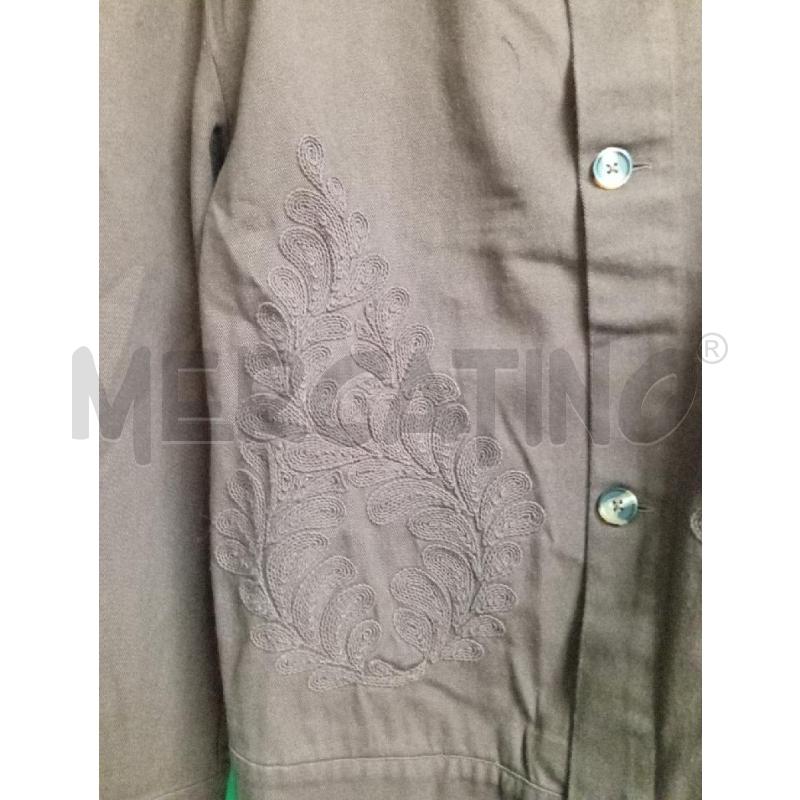 GIUBBINO UOMO ZARA MARRONE RICAMATO | Mercatino dell'Usato Montemurlo 2