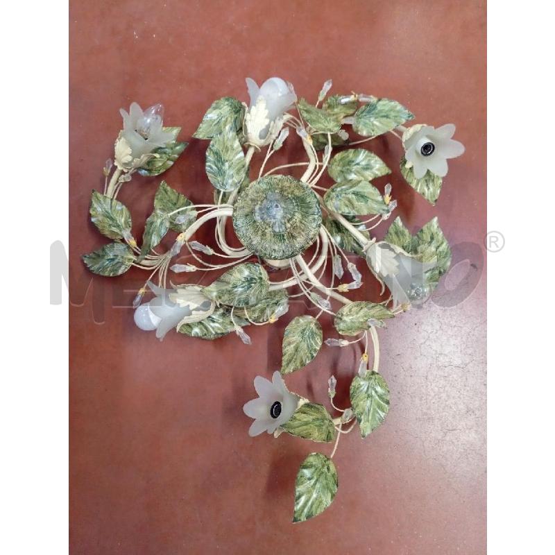 LAMPADARIO FIORI CRISTALLI | Mercatino dell'Usato Montemurlo 1