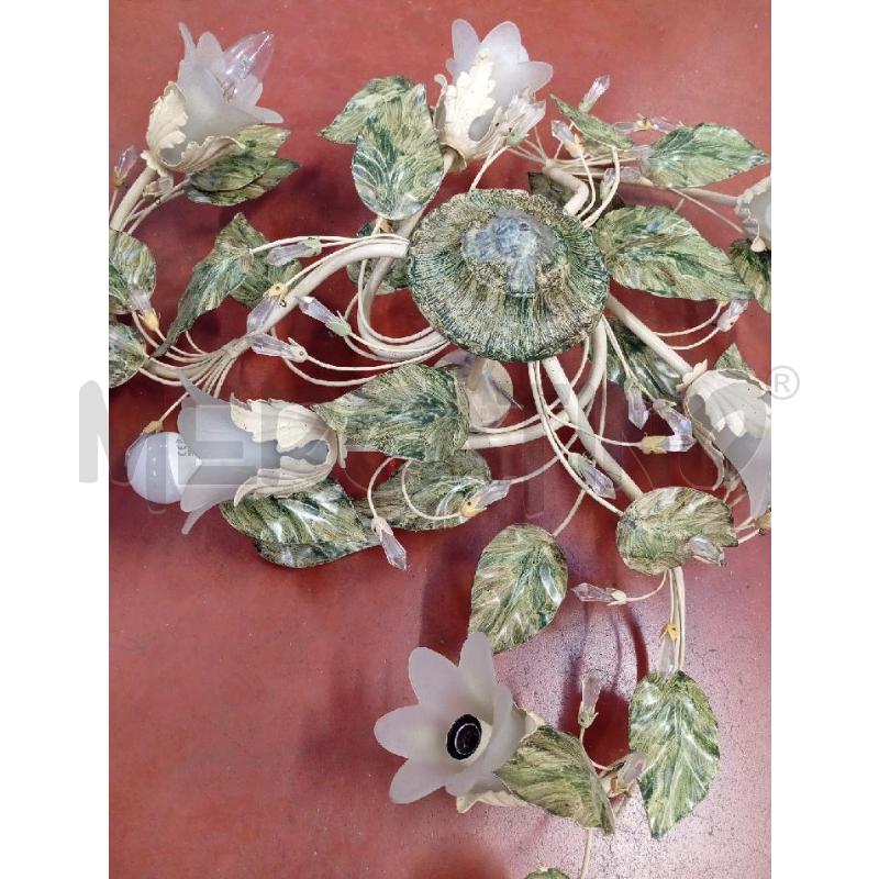 LAMPADARIO FIORI CRISTALLI | Mercatino dell'Usato Montemurlo 2