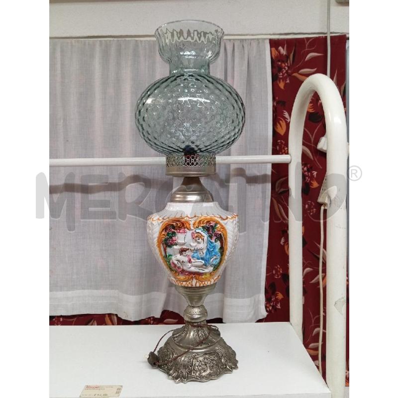 LAMPADA ANTICA STILE CAPODIMONTE | Mercatino dell'Usato Montemurlo 1