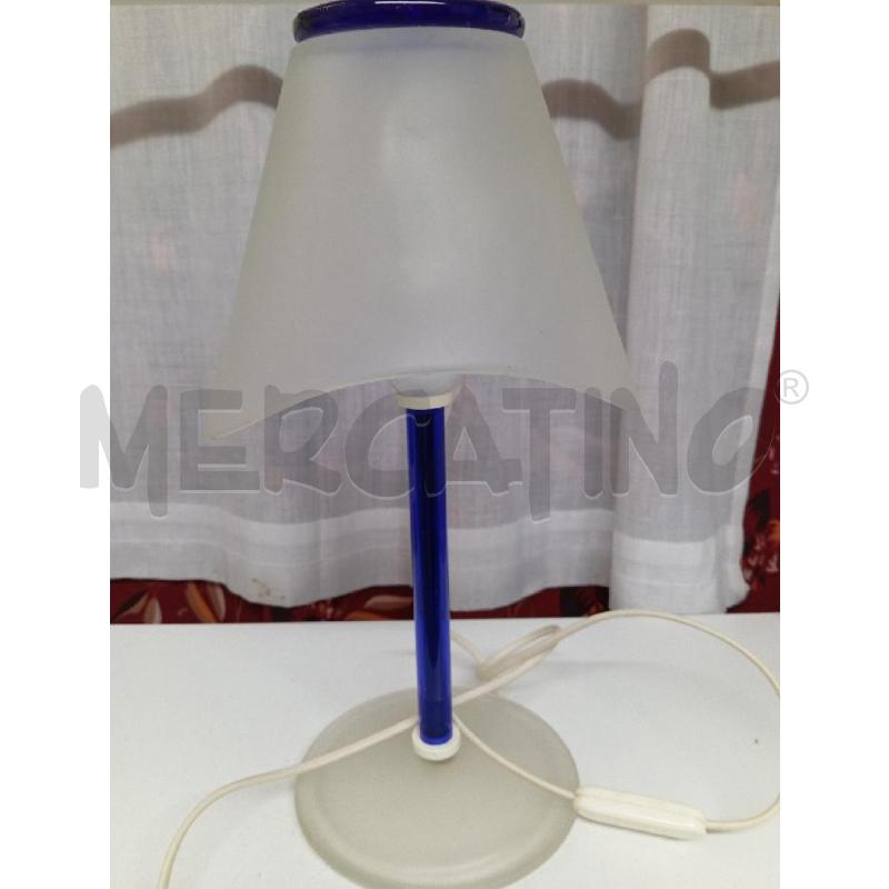 LAMPADA EFFETRE MURANO BLU E TRASPARENTE | Mercatino dell'Usato Montemurlo 2