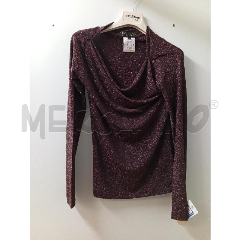 MAGLIA DONNA PATRIZIA PEPE BORDEAUX LUREX | Mercatino dell'Usato Montemurlo 1