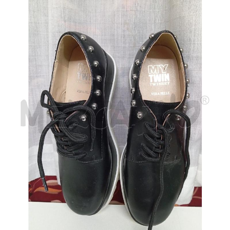 MOCASSINI DONNA MY TWIN NERO BORCHIE  | Mercatino dell'Usato Montemurlo 1