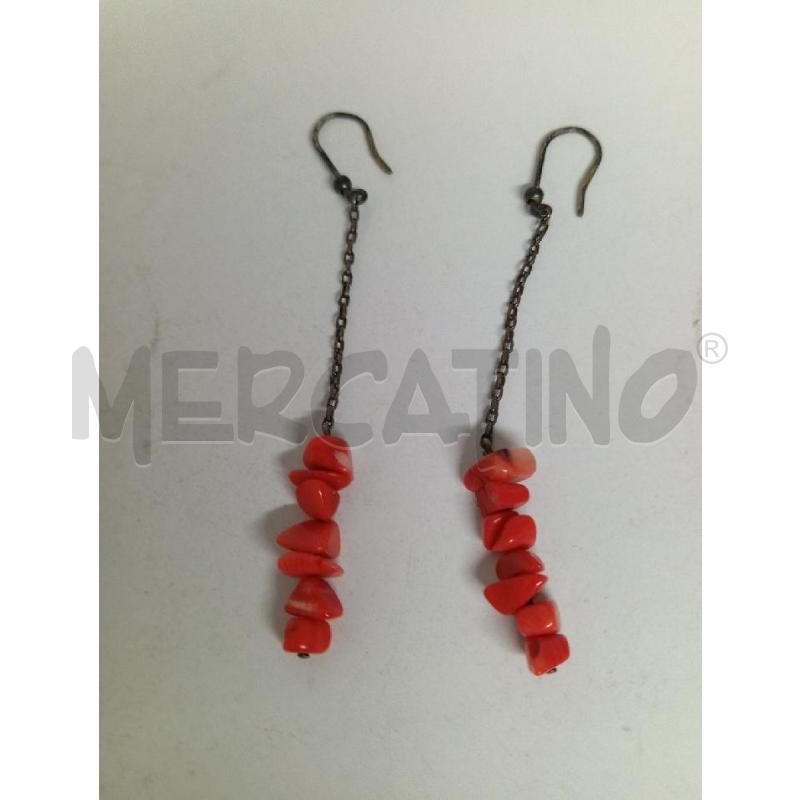 ORECCHINI CORALLO | Mercatino dell'Usato Montemurlo 1