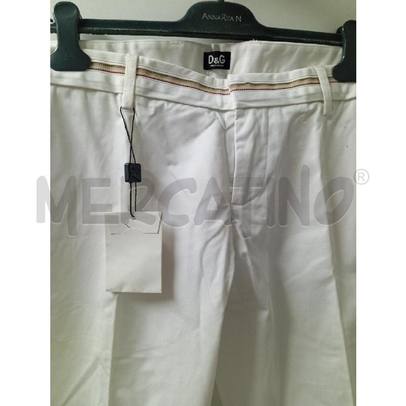 PANTALONE UOMO DOLCE & GABBANA BIANCO NUOVO | Mercatino dell'Usato Montemurlo 2