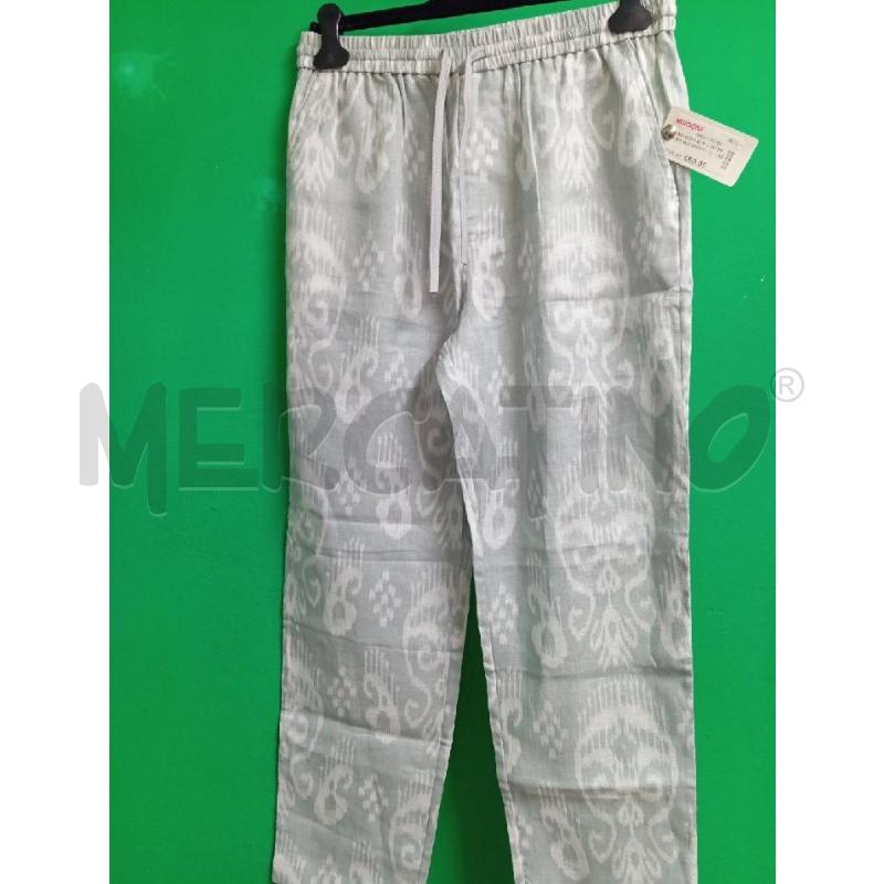 PANTALONE UOMO JIM THOMPSON GRIGIO FIORI BIANCHI | Mercatino dell'Usato Montemurlo 1