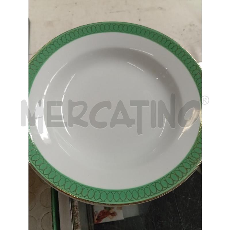 PIATTI FONDI RICHARD GINORI 92 BORDO VERDE PZ. 11 | Mercatino dell'Usato Montemurlo 1