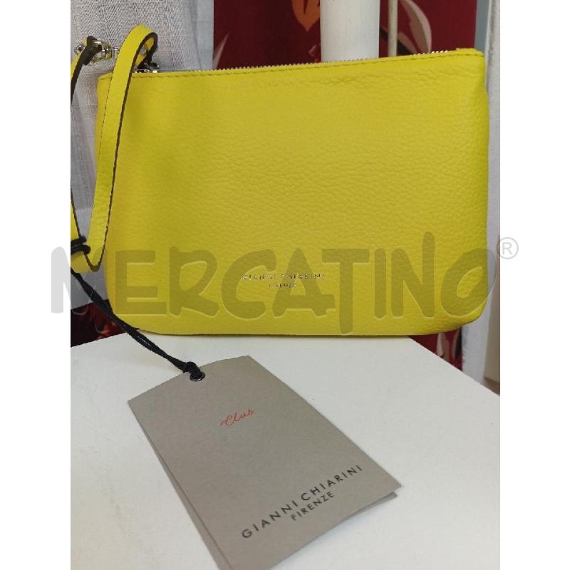 POCHETTE GIANNI CHIARINI GIALLA NUOVA | Mercatino dell'Usato Montemurlo 1