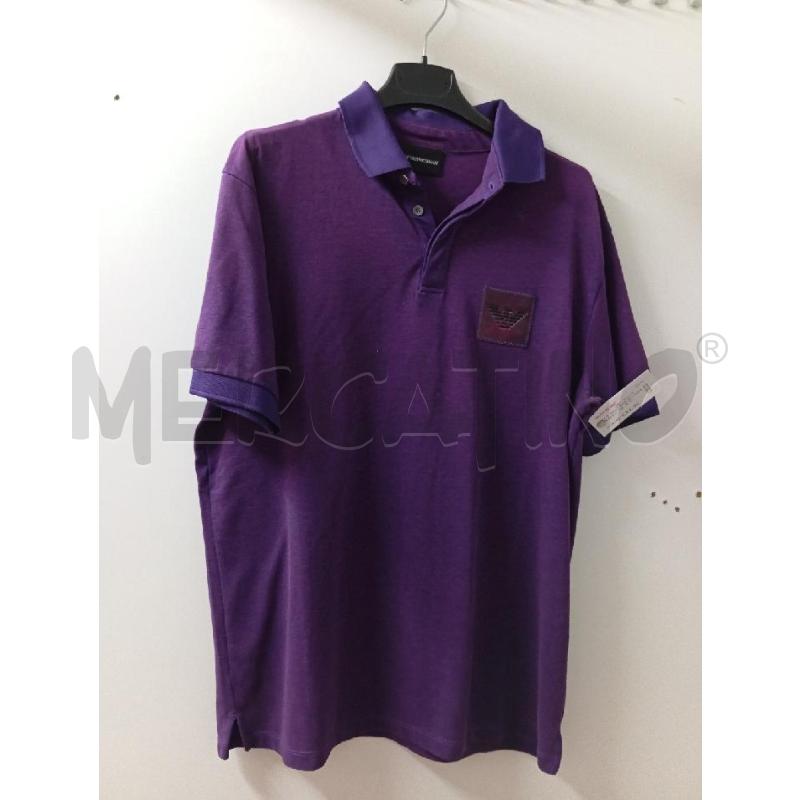 POLO UOMO EMPORIO ARMANI VIOLA  | Mercatino dell'Usato Montemurlo 1