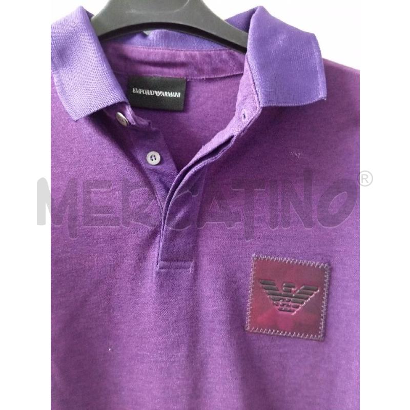 POLO UOMO EMPORIO ARMANI VIOLA  | Mercatino dell'Usato Montemurlo 2
