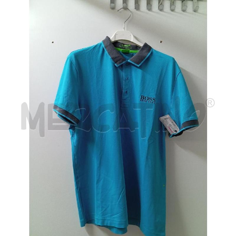 POLO UOMO HUGO BOSS CELESTE | Mercatino dell'Usato Montemurlo 1