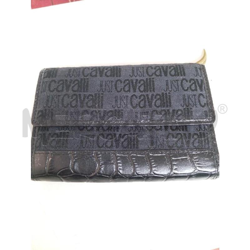 PORTA FOGLIO JUST CAVALLI NERO  | Mercatino dell'Usato Montemurlo 1