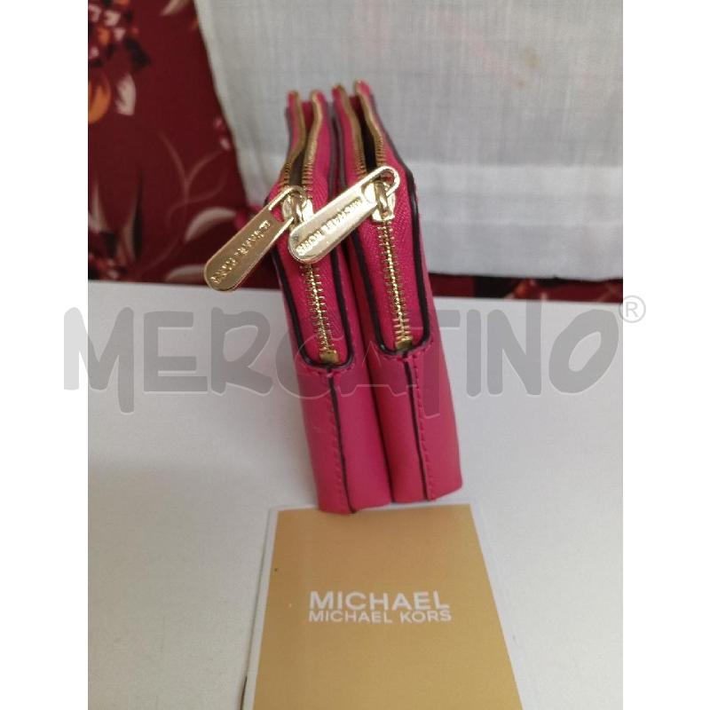 PORTA FOGLIO MICHAEL KORS FUXIA | Mercatino dell'Usato Montemurlo 2