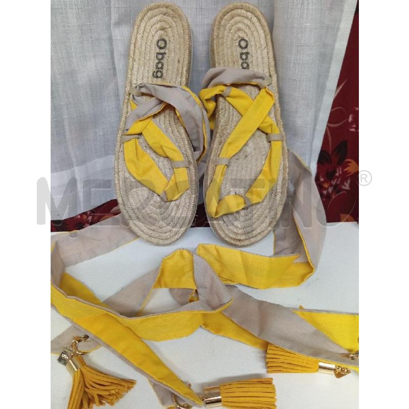 SANDALI DONNA OBAG FILO GIALLO | Mercatino dell'Usato Montemurlo 1
