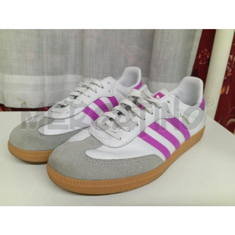 SCARPE DONNA ADIDAS SAMBA BIANCO FUXIA | Mercatino dell'Usato Montemurlo 1